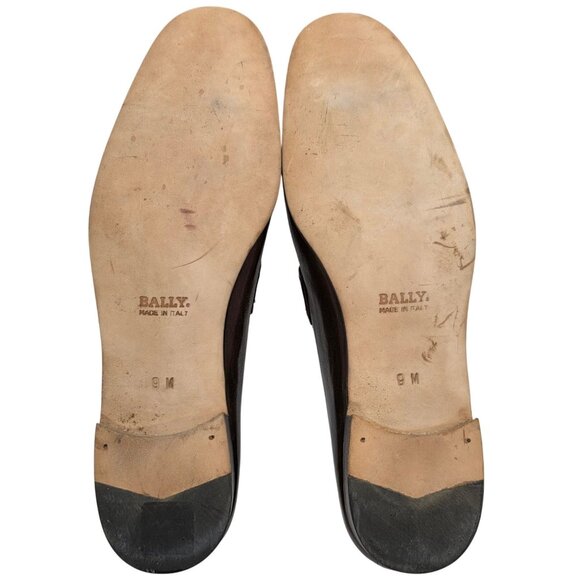 NEW Vintage Bally Ziggi Brown Leather Tassel Loafers Mens 9M Italian Dress Shoes main image 9